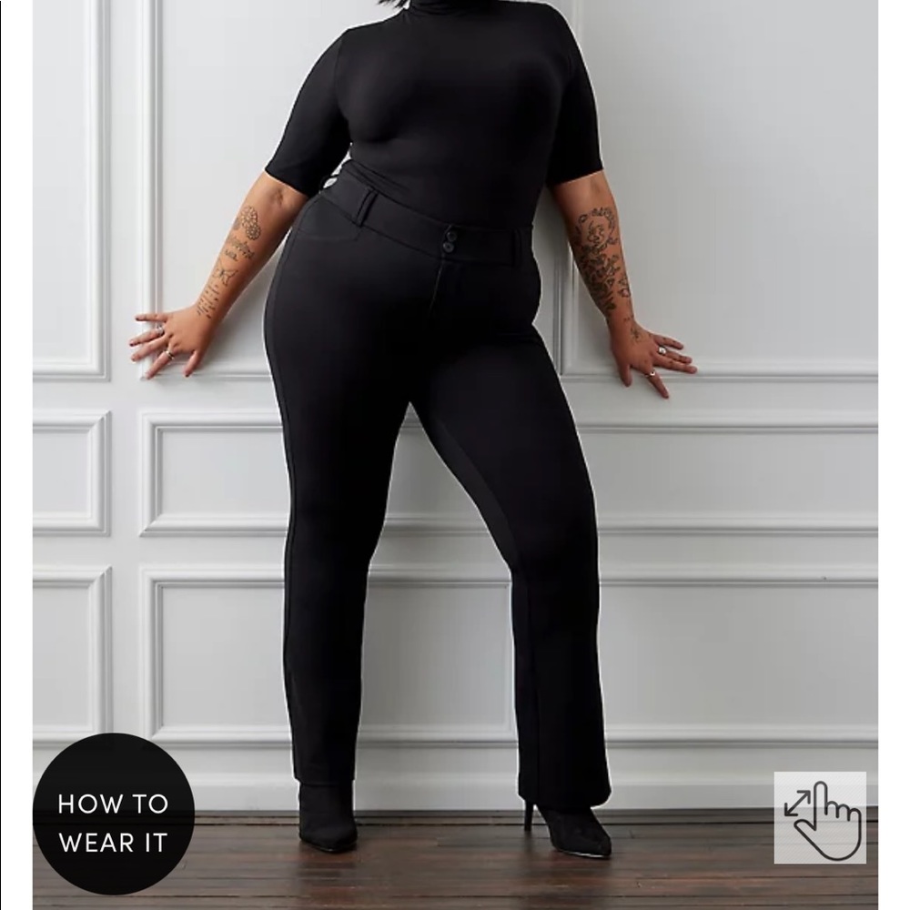 TORRID Size 20 MID-RISE TROUSER – LUXE PONTE BLACK